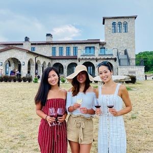 Abercrombie & Fitch Red/White Jumpsuit